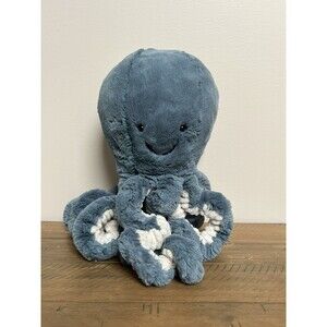 Jellycat Storm Octopus Plush Blue Gray Large Octopus Retired Rare Approx 28”L